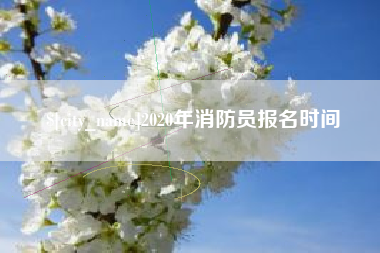 齐河2020年消防员报名时间