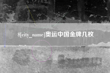齐河奥运中国金牌几枚