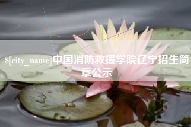 齐河中国消防救援学院辽宁招生简章公示