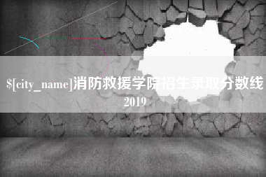 齐河消防救援学院招生录取分数线2019