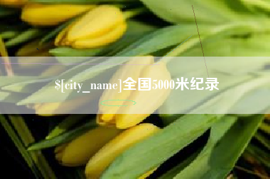 齐河全国5000米纪录