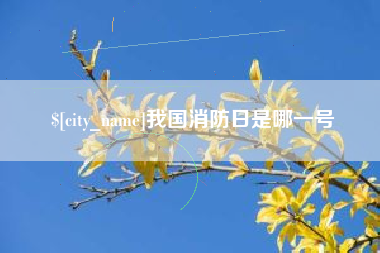 齐河我国消防日是哪一号
