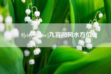 齐河九宫图风水方位