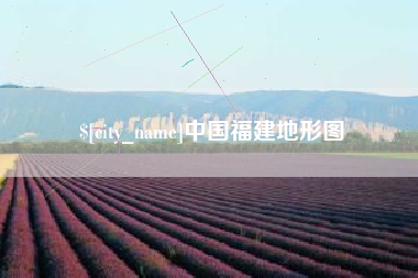 齐河中国福建地形图