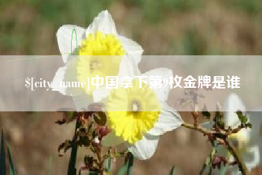 齐河中国拿下第9枚金牌是谁