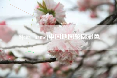 齐河中国地图轮廓彩色