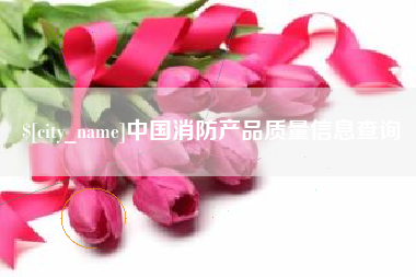 齐河中国消防产品质量信息查询