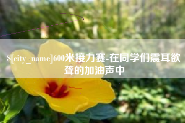 齐河600米接力赛-在同学们震耳欲聋的加油声中