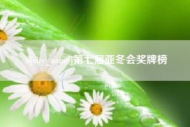 齐河第七届亚冬会奖牌榜