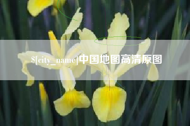 齐河中国地图高清原图
