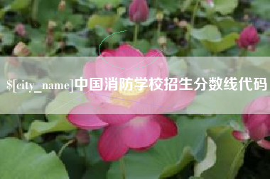 齐河中国消防学校招生分数线代码