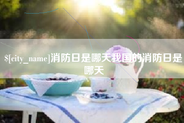 齐河消防日是哪天我国的消防日是哪天