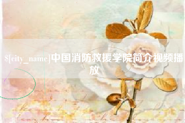 齐河中国消防救援学院简介视频播放