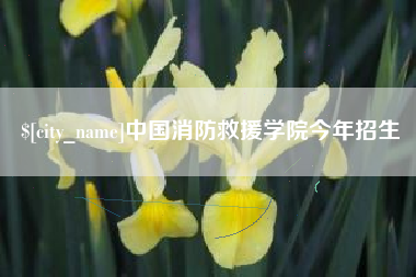 齐河中国消防救援学院今年招生