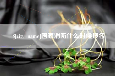 齐河国家消防什么时候报名