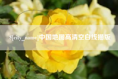 齐河中国地图高清空白线描版