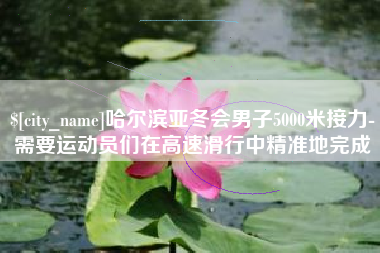 齐河哈尔滨亚冬会男子5000米接力-需要运动员们在高速滑行中精准地完成
