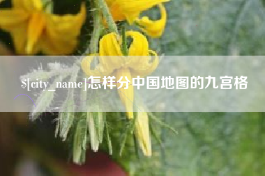 齐河怎样分中国地图的九宫格
