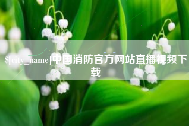 齐河中国消防官方网站直播视频下载