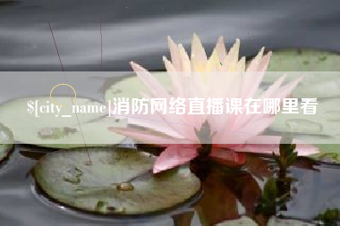 齐河消防网络直播课在哪里看