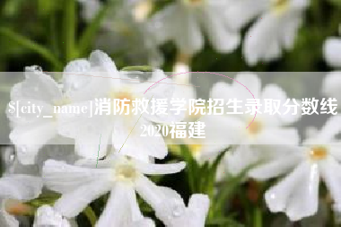 齐河消防救援学院招生录取分数线2020福建
