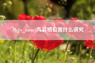 齐河九宫格位置什么讲究